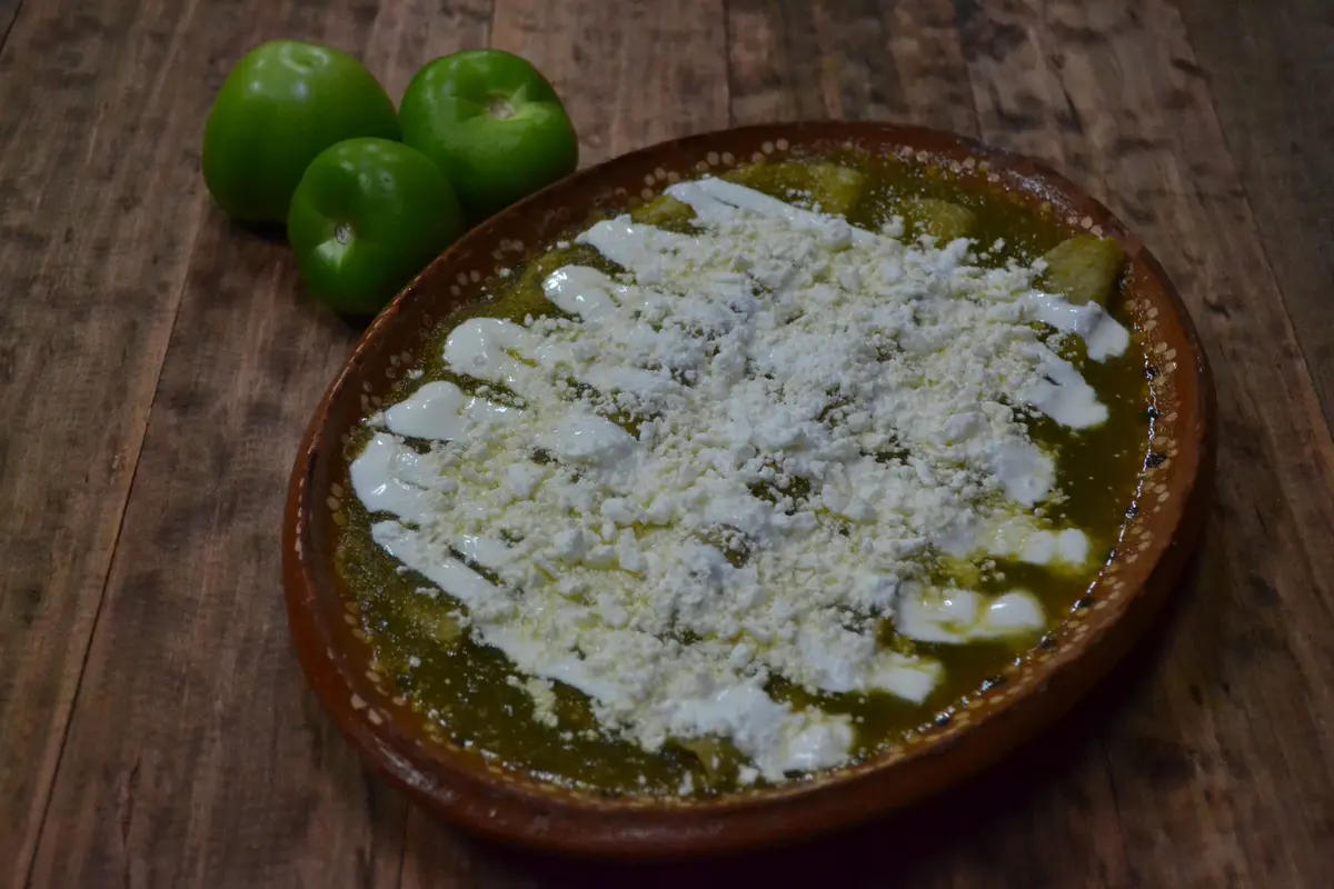 Enchiladas con pollo